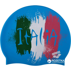 Шапочка для плавання Arena Print 21E368-32 Flag Italy Blue (3468335510323) краща модель в Хмельницькому