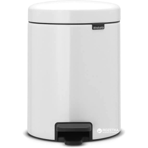 Ведро для мусора Brabantia Pedal Bin 5 л White (112065)