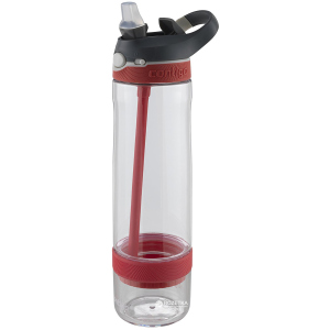 Пляшка для води Contigo Ashland Infuser Watermelon 760 мл Червона/Сіра (72912) краща модель в Хмельницькому