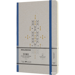 Записная книга Moleskine Time 13 х 21 см 140 страниц без линовки Синяя (8058341710784)