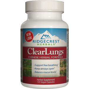 купить Натуральная добавка Ridgecrest Herbals Clear Lungs 120 гелевых капсул (355724001360)