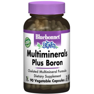 Мінерали Bluebonnet Nutrition Мультимінеральнали + Бор із Залізом 90 гелевих капсул (743715002104) ТОП в Хмельницькому