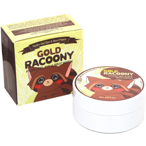 Гідрогелеві патчі під очі Secret Key Gold Racoony Hydrogel Eye Spot Patch із золотом 60 шт + 30 шт (8809305999215) краща модель в Хмельницькому