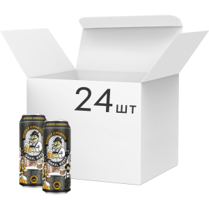 Упаковка пива Onkel Weber Bayerisch Schwarzbier темне фільтроване 4.9% 0.5 х 24 шт (4016762007030) в Хмельницькому