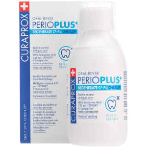 Ополаскиватель для полости рта Curaprox PerioPlus+ Regenerate содержит Citrox геалуроновую кислоту и 009% хлоргексидина 200 мл (7612412426663) в Хмельницком