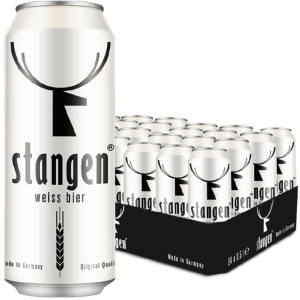 Упаковка пива Stangen Weiss Bier світле нефільтроване 4.9% 0.5 х 24 шт (4260556080093) краща модель в Хмельницькому