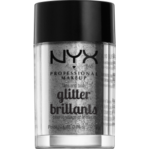 Гліттер NYX Professional Makeup Face &amp; Body Glitter 10 Silver 2.5 г (800897846824) краща модель в Хмельницькому