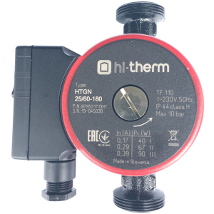 Циркуляционный насос Hi-Therm HTGN 25/60-180 + гайки (HTGN 25/60-180/1)