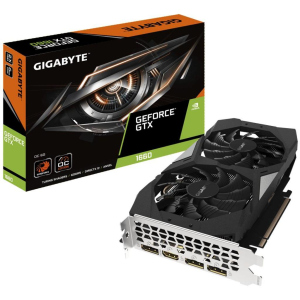 Відеокарта GIGABYTE GeForce GTX1660 6144Mb OC (GV-N1660OC-6GD) рейтинг