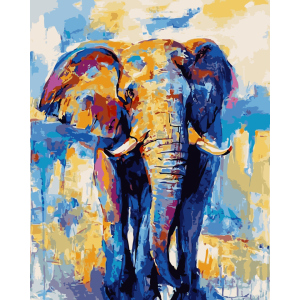 Картина по номерам Лавка Чудес Слон абстракция 40 x 50 см (LC20005) (4820176260673)