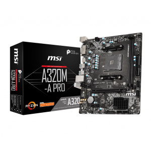 хорошая модель Материнская плата MSI A320M-A Pro Socket AM4