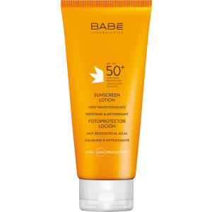 Солнцезащитный лосьон BABE Laboratorios SPF 50 водостойкий 200 мл (8437011329370) лучшая модель в Хмельницком