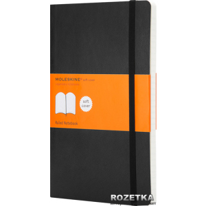 Нотатник Moleskine Classic 13 х 21 см 192 сторінки в лінійку Чорна (9788883707162) ТОП в Хмельницькому