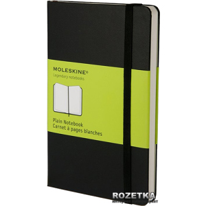 Записная книга Moleskine Classic 9 x 14 см 192 страницы нелинованная Чёрная (9788883701030)