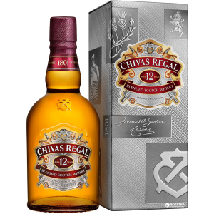 Віскі Chivas Regal 12 років витримки 0.5 л 40% у подарунковій упаковці (080432402733)