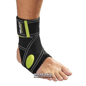 Бандаж на голеностоп Select Elastic Ankle Support 564-610 Черно-зеленый XS (5703543080519) в Хмельницком