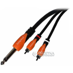 Інсертний кабель Bespeco SLYSRM180 1.8 м Black/Orange (23-14-4-19) ТОП в Хмельницькому