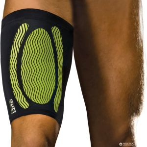 Бандаж стегна Select Compression Thigh Support 6350 XL Чорно-зелений (5703543120468) краща модель в Хмельницькому