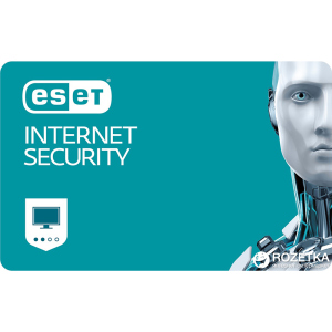Антивірус ESET Internet Security (2 ПК) ліцензія на 1 рік Базова (електронний ключ в конверті) в Хмельницком