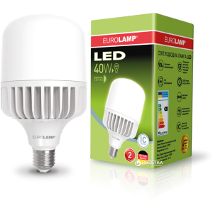 купити Світлодіодна лампа Eurolamp LED E27 40W 6500K (LED-HP-40276)