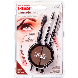 Набор для моделирования бровей Kiss Beautiful Brow Kit (731509567311) лучшая модель в Хмельницком