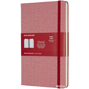 Записная книга Moleskine Blend 17 13 х 21 см 240 страниц в линейку Красный Канва (8055002855990) лучшая модель в Хмельницком