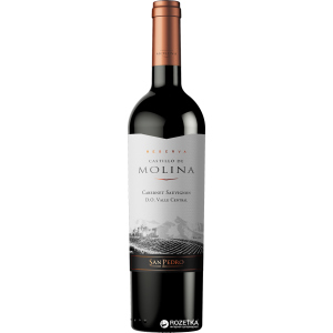 Вино Castillo de Molina Cabernet Sauvignon червоне сухе 0.75 л 13-14% (7804300010614) рейтинг