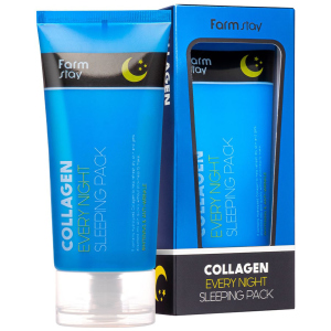 Ночная маска для лица FarmStay Collagen Every Night Sleeping Pack с коллагеном 120 мл (8809639172452) ТОП в Хмельницком