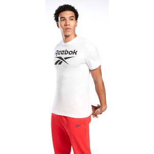 Футболка Reebok Graphic Series Reebok Stacked FP9152 M White (4062051845920) краща модель в Хмельницькому