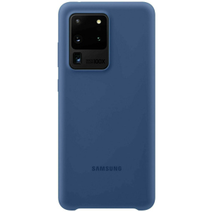 Панель Samsung Silicone Cover Samsung Galaxy S20 Ultra Navy Blue (EF-PG988TNEGRU) ТОП в Хмельницькому