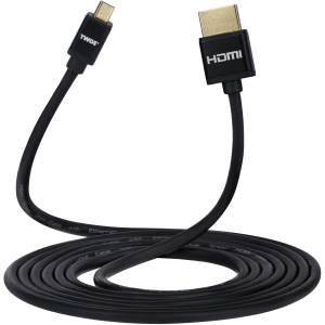 Кабель 2E Ultra Slim HDMI 1.4 (AM/micro AM) High Speed 2 м Black (2EW-1121-2m)