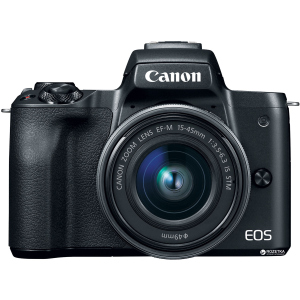 хорошая модель Фотоаппарат Canon EOS M50 Kit 15-45 IS STM Black Официальная гарантия! (2680C060AA)