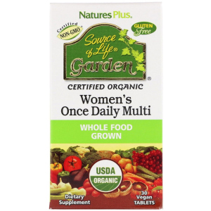 Витамины Nature's Plus Source of Life Garden Naturally Therapeutic Women's Once Daily Multi 30 таблеток (97467307476) лучшая модель в Хмельницком