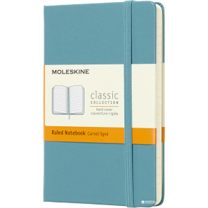 Записная книга Moleskine Classic 9 х 14 см 192 страницы в линейку Океанский синий (8058341715246) в Хмельницком