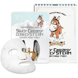 купить Маска тканевая с паровым кремом Elizavecca Silky Creamy Donkey Steam Cream Mask Pack 10 шт по 25 мл (8809520942164)