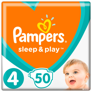 Підгузки Pampers Sleep &amp; Play Розмір 4 (Maxi) 9-14 кг, 50 шт (8001090669056) в Хмельницькому