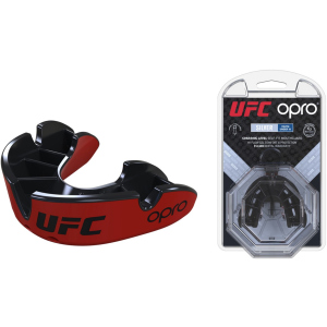Капа OPRO Junior Silver UFC Hologram Red/Black (002265001) в Хмельницькому