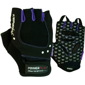 Рукавички для фітнесу PowerPlay Womens 1751 XS Black (PP_1751_XS_Black) краща модель в Хмельницькому