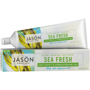 Гелева зубна паста Jason проти зубного каменю Sea Fresh з коензимом Q10 170 г (078522015307) краща модель в Хмельницькому