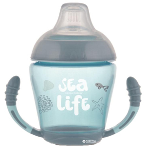 Кухоль Canpol babies непроливайка з м'яким силіконовим носиком Sea Life сіра 230 мл (56/501_grey) в Хмельницькому