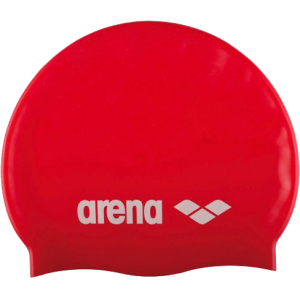 Шапочка для плавання Arena Classic Silicone 91662-044 Red-white (3468335686042) краща модель в Хмельницькому