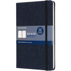 Нотатник Moleskine Denim 13 х 21 см 240 сторінок у лінійку Берлінська Лазурь (8058647626277) ТОП в Хмельницькому