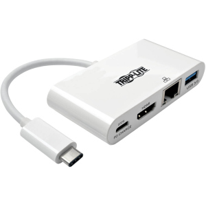 USB-хаб Tripp Lite USB-C (Male) + USB-C + HDMI + RJ45 + USB-A White (U444-06N-H4GU-C)