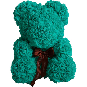 М'яка іграшка UFT Bear Flowers Ведмедик з троянд Turquoise 27 см (BB3) (4820176249104) в Хмельницькому