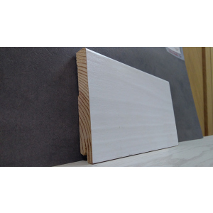 Плінтус дерев'яний шпонований Kluchuk White Plinth Модерн 120х19х2200 Білий KLW07 в Хмельницькому