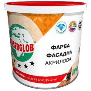 Строительная краска фасадная Anserglob акриловая 14 кг Белая (IG462) рейтинг