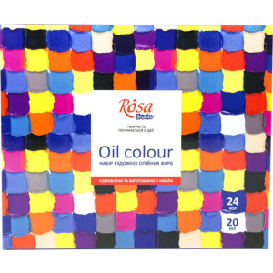 Набір масляних фарб Rosa Studio 24 кольори 20 мл (4823098505525) рейтинг