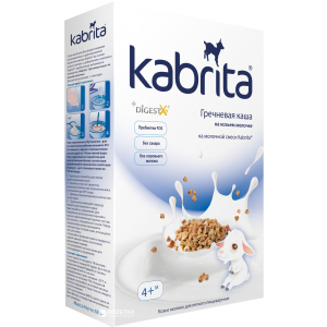 купить Упаковка молочной каши Kabrita Гречневая с 4 месяцев 7 х 180 г (8716677006383)