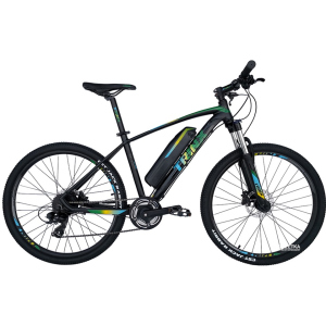 Електровелосипед TRINX E-Bike X1E 17 Matt-Black-Green-Blue (X1EMBGB) в Хмельницькому
