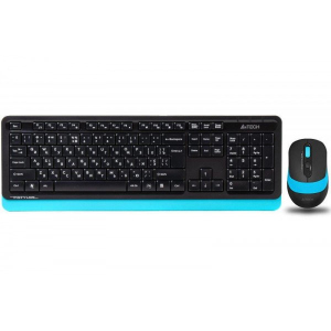 Комплект (клавиатура, мышь) беспроводной A4Tech FG1010 Black/Blue USB лучшая модель в Хмельницком